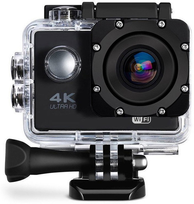 Cospex wifi Camera 4K 16MP Action WiFi Waterproof Sports Camera with 170 Degree Ultra Wide-Angle Lens Sports and Action Camera(Multicolor, 16 MP)
