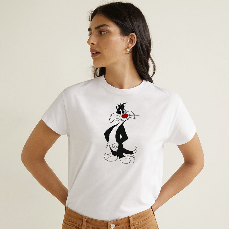indiathebestdeal Casual Half Sleeve Printed Women White Top