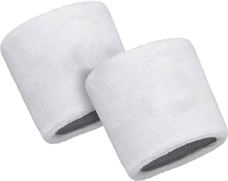 wewholeseller Wrist and sports band made with pure cotton Fitness Band(White)