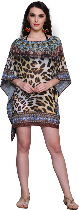 keyana Printed Weightless Georgette Women Kaftan