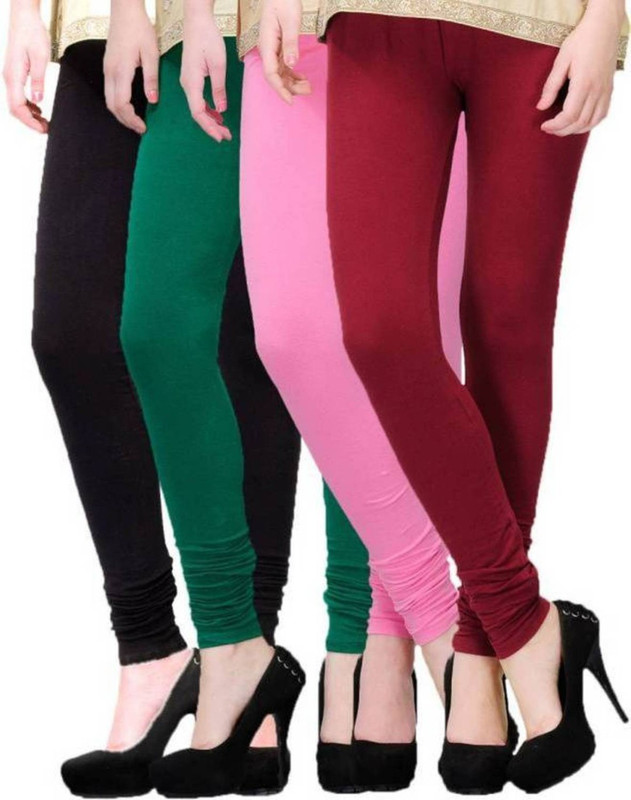 styleride Churidar  Legging(Multicolor, Solid)