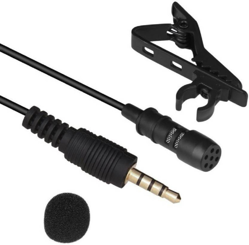 nick jones COLLAR MIC Noise Cancelling 3.5mm Clip On Mini Microphone M12 Microphone