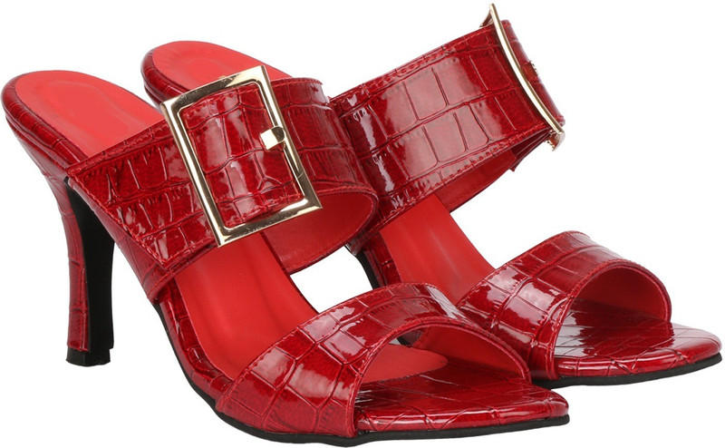 calzino Women Red Heels