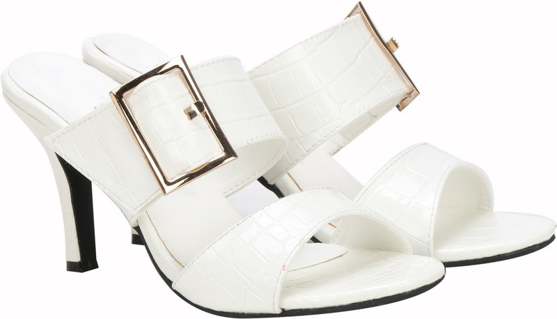 calzino Women White Heels