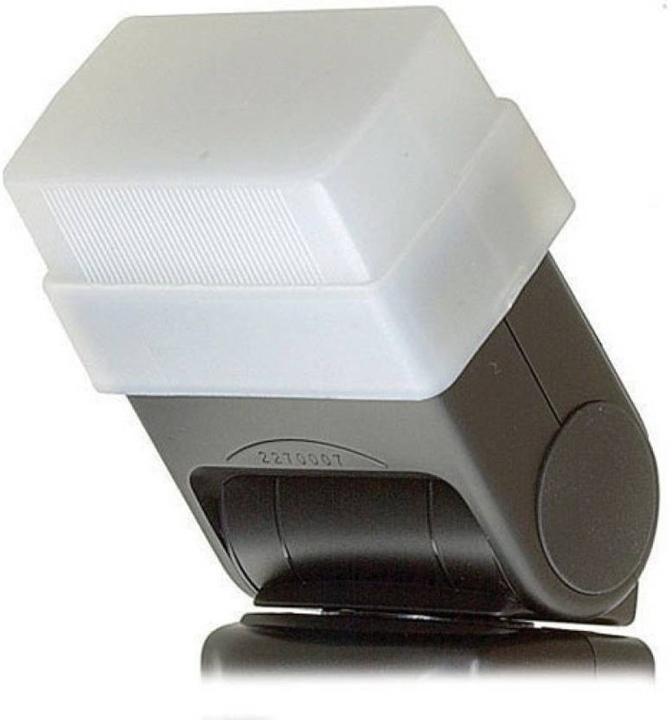 SHOPEE UNIVERSAL Flash om bounce diffuser reflector FLASH Diffuser(White)