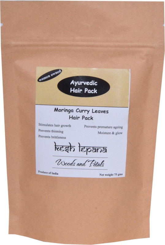woods and petals Moringa Curry Leaves Hair Pack / Reduces hair fall / Anti Dandruff(75 g)