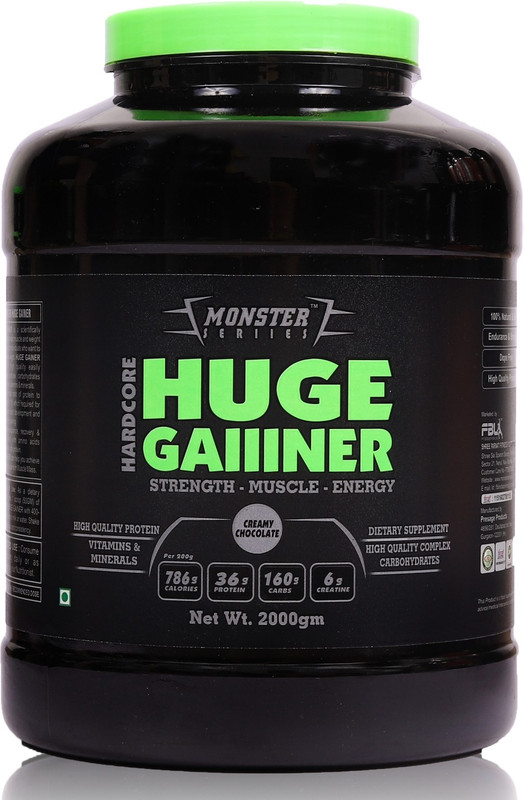 monster seriies Huge Gaiiiner Weight Gainers/Mass Gainers(2 kg, chocolate)
