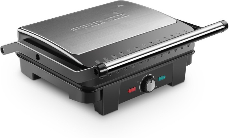 Frendz Forever 2200 WATT Panini Sandwich Jumbo Grill(Black, Silver) Frendz Forever 2200 WATT Panini Sandwich Jumbo Grill(Black, Silver)