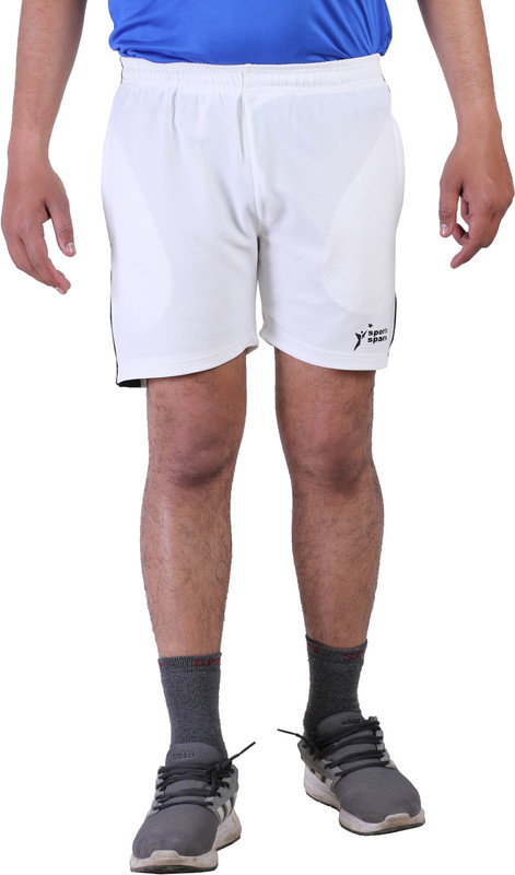 sports sparx Solid Men White Running Shorts, Cycling Shorts, Night Shorts, Gym Shorts, Basic Shorts, Sports Shorts