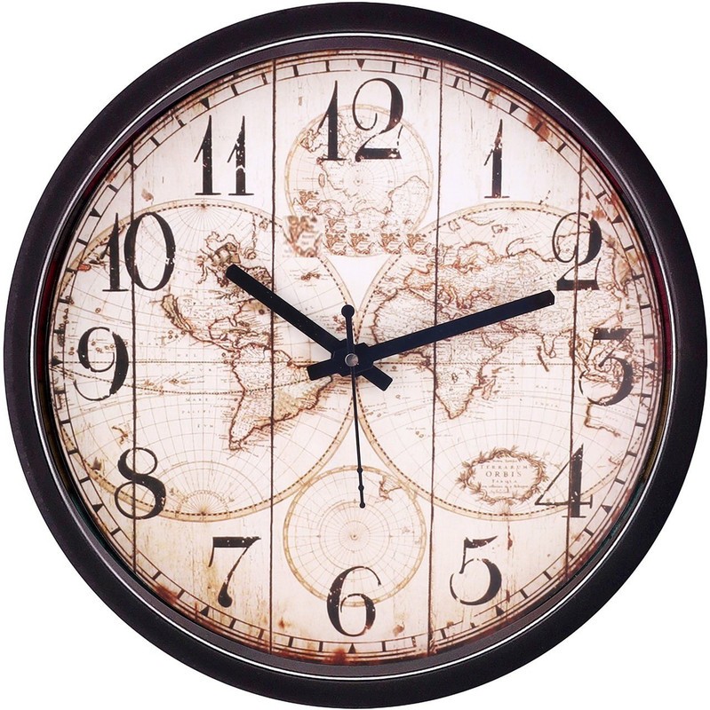 mishty Analog 32 cm X 32 cm Wall Clock(White, With Glass)