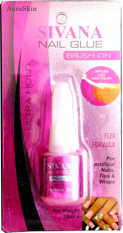 AuraSkin Nail Glue Super Strong Adhesive For False Nails Fake Acrylic Nail Rhinestone Beauty Gems Makeup Gel Tips Nail Art Tool(pink)