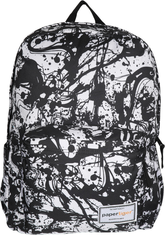 papertiger Alpha Edition 25Ltrs Laptop Backpack 25 L Laptop Backpack(Black, White)