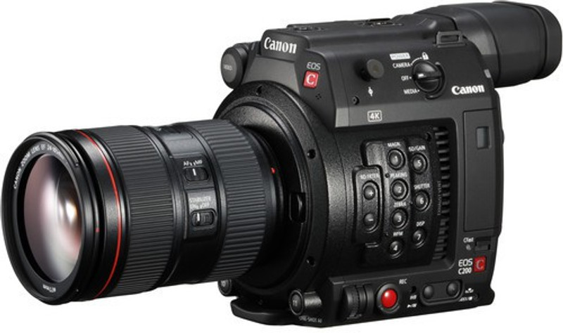 Canon EOS C200 DSLR Camera Body with 24 - 105 mm Lens(Black)