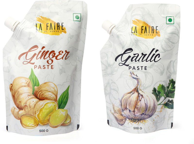 La Faire Ginger and Garlic Paste (Pack of 2)(2 x 0.5 kg)