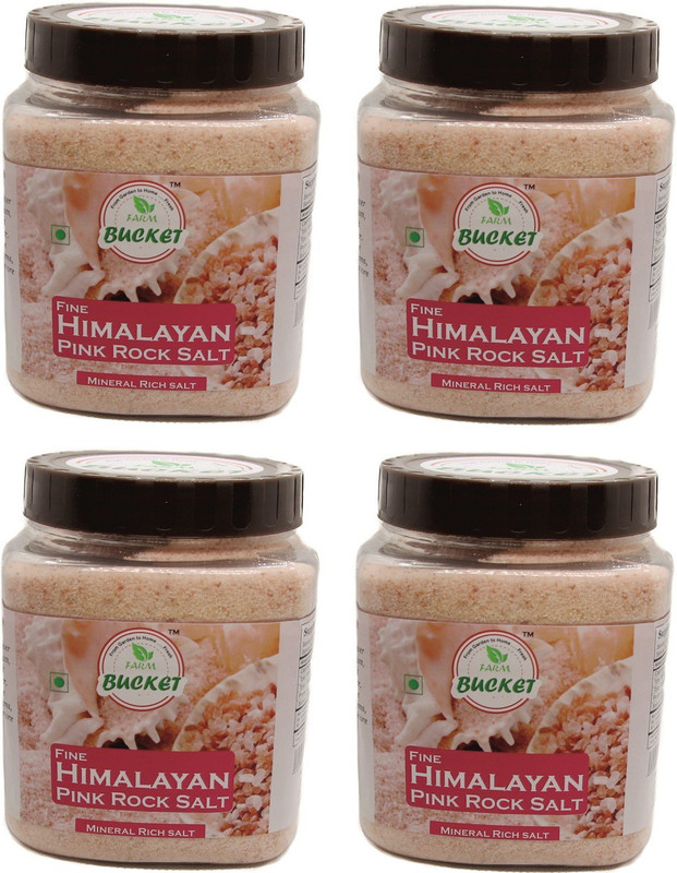 farm bucket Rock Salt Himalayan Pink Salt(3.6 kg, Pack of 4)
