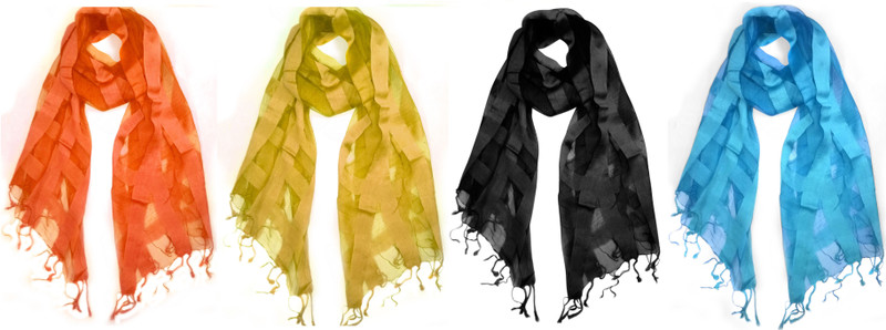 scarf king Striped 50% RAYON / 50% VISCOSE Women Fancy Scarf