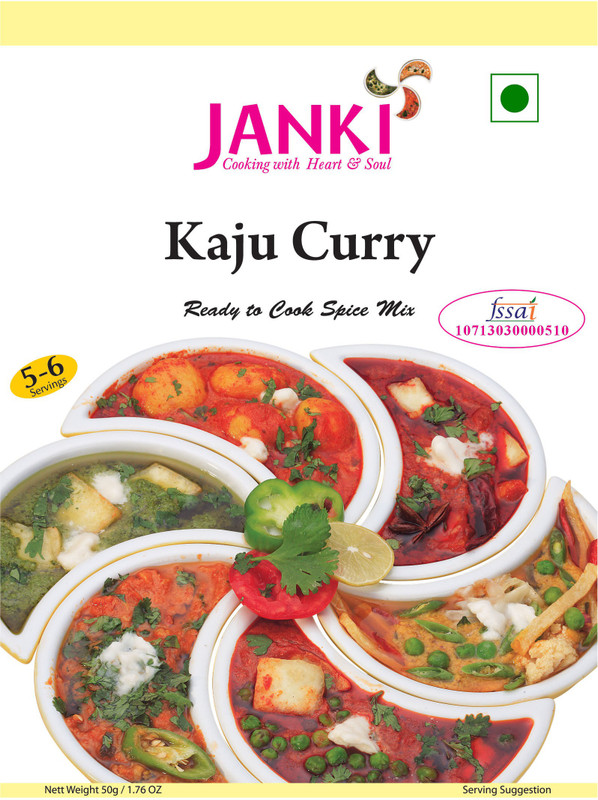 janki Masala Mix (Kaju Curry) - 50 gms each(8 x 50 g)