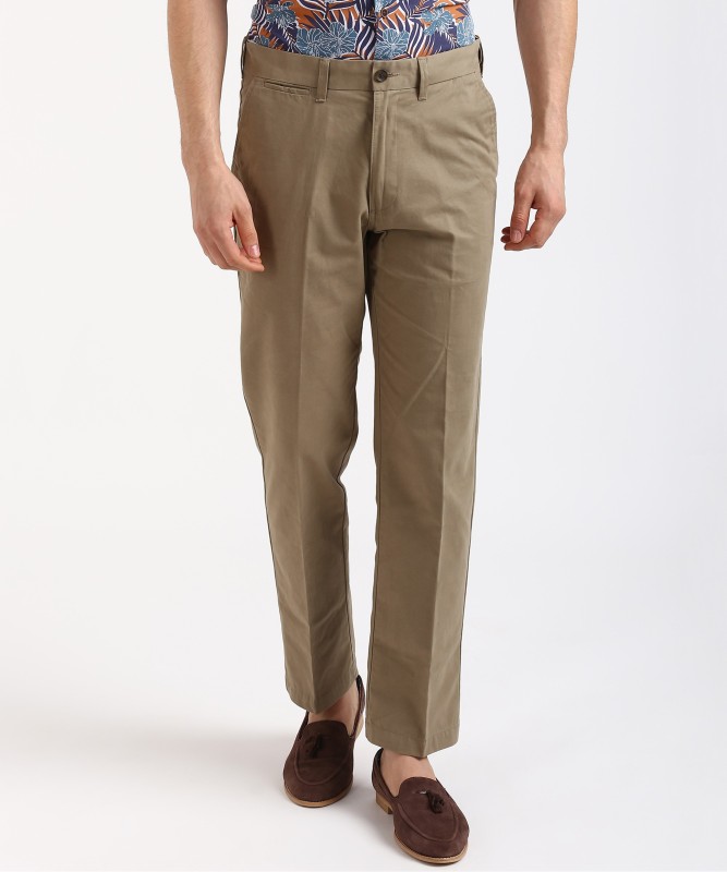 Buy MARKS  SPENCER Regular Fit Men Beige Trousers Online at desertcartINDIA