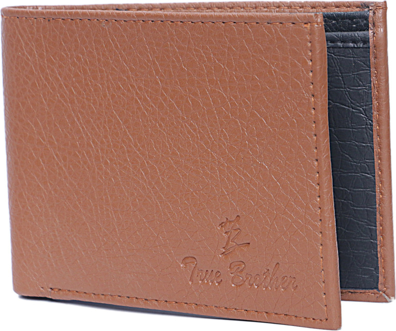 true brother Boys Casual Brown Artificial Leather Wallet(6 Card Slots)