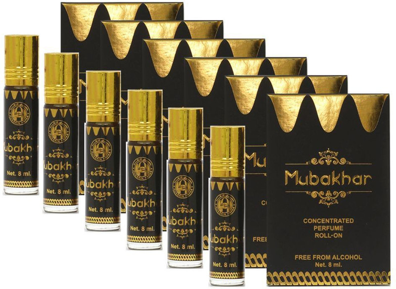 Anfar Mubakhar Fragrance Roll on Attar Pack of 6 - 8ml Floral Attar(Floral)
