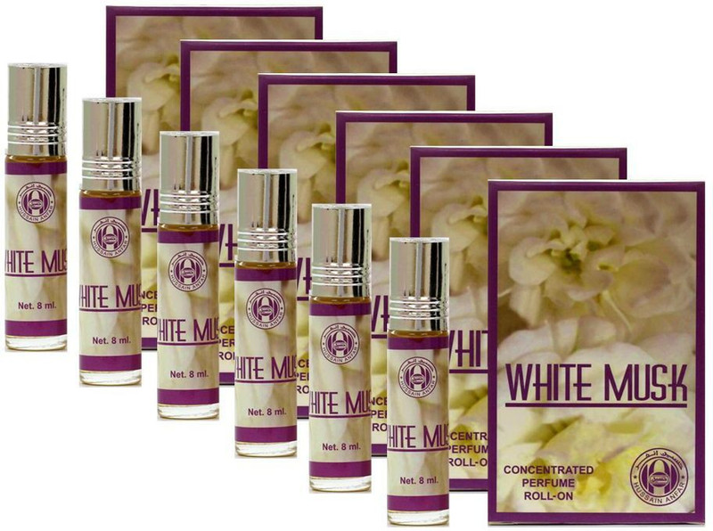 Anfar White Musk Fragrance Roll on Attar Pack of 6 - 8ml Floral Attar(Floral)