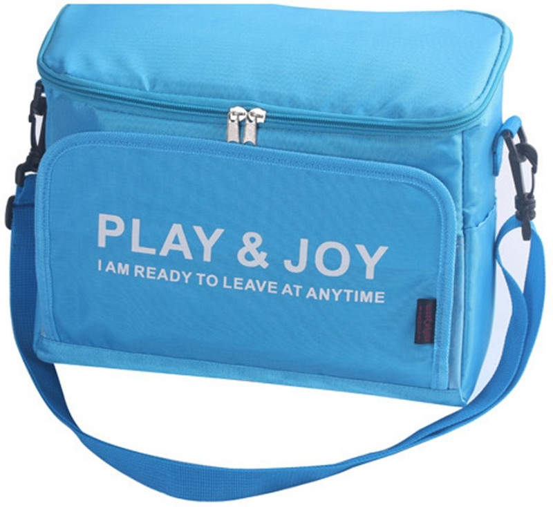 BEGMY Nylon Play & Joy Multi Family Travel Car Seat Insulated Lunch Ice Bags Thermal Cooling Storage Bags (Blue Color) Waterproof Multipurpose Bag(Blue, 7 L)