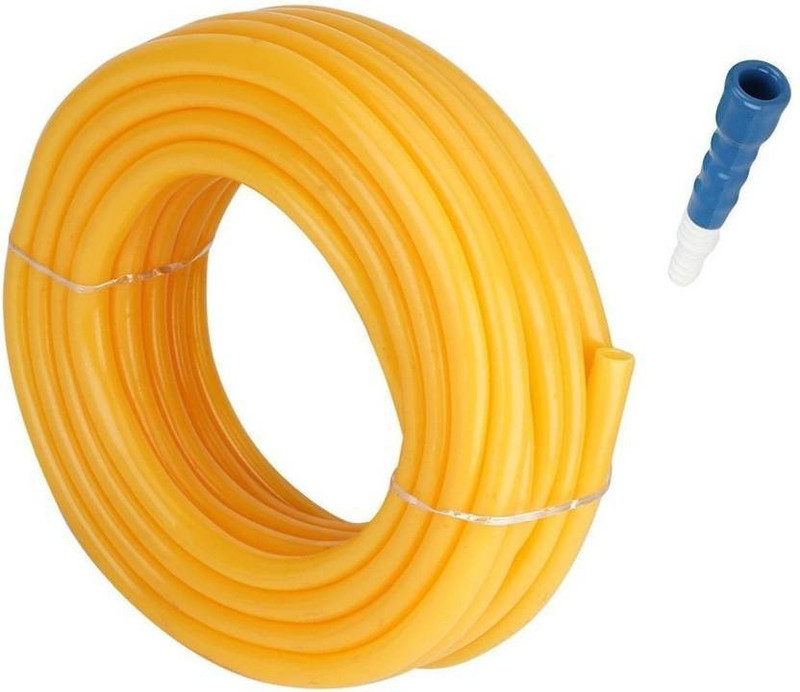 Garbnoire Premium Quality 20 Meter 0.5 inch Water Pipe for Car Wash | Garden Pipe | PVC Water Pipe with Hose Connector and Clamps Hose Pipe