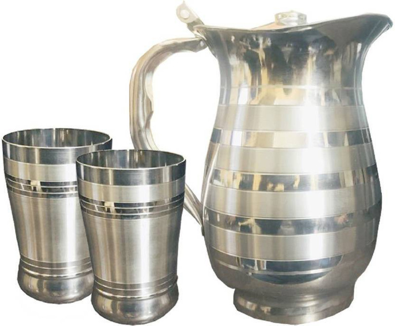 jam enterprises maha Jug Glass Set(steel)