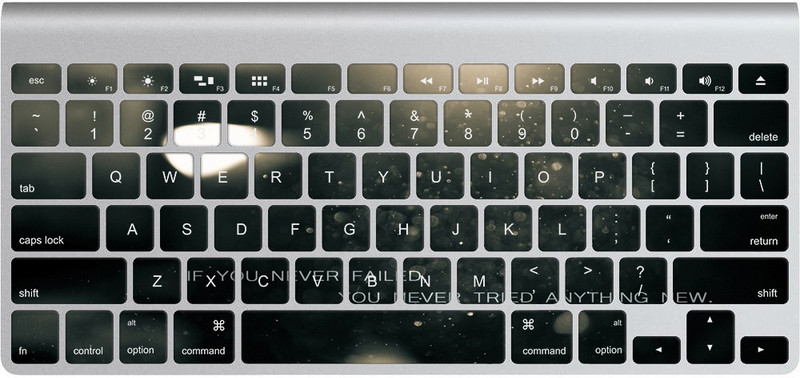 GADGETS WRAP GWS-13809 Printed if you never failed Skin for Apple Magic Keyboard 1 Keyboard Skin(Multicolor)