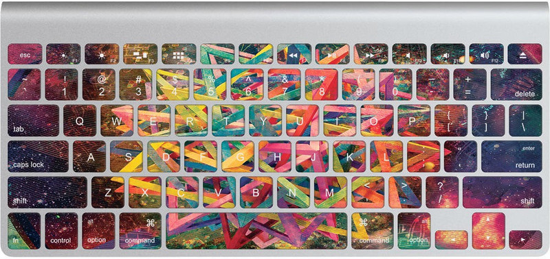 GADGETS WRAP GWS-12765 Printed Abstract 4K Colorful Skin for Apple Magic Keyboard 1 Keyboard Skin(Multicolor)