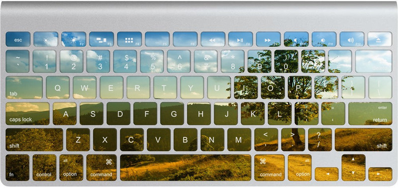 GADGETS WRAP GWS-13001 Printed beautiful hill scenc Skin Apple Magic Keyboard 1 Keyboard Skin(Multicolor)