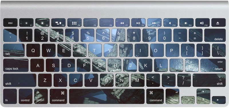 GADGETS WRAP GWS-13390 Printed destiny 2 planet io concept art Skin Apple Magic Keyboard 1 Keyboard Skin(Multicolor)
