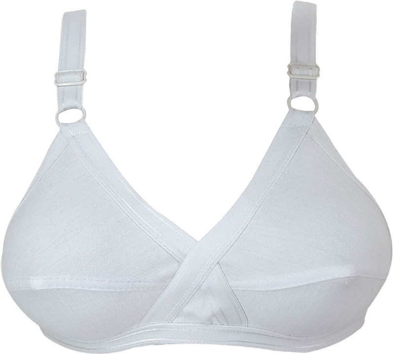 op fashion White women minimiser cross style padded bra Women, Girls T-Shirt Lightly Padded Bra(White)
