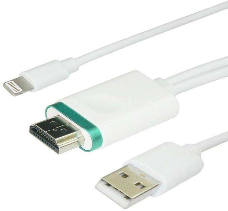 Buy Microware Mira Screen LD8X Lightning to HDMI Digital AV Cable Adapter 2 m Lightning Cable Compatible with iPhone iPad or iPod Silver Sync and Charge Cable Online at desertcartUAE