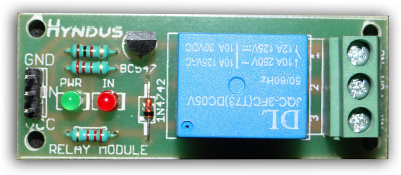 hyndus Relay Module 5 Volt 1 Channel Electronic Components Electronic Hobby Kit