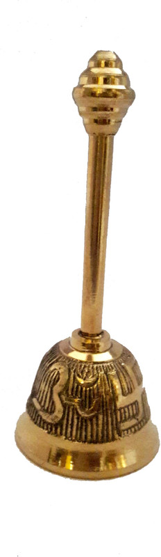 handicrft galaxy WEL Copper Dorje Bell(Gold, Pack of 1)