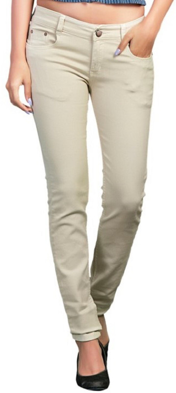 Adbucks Slim Women Beige Jeans Adbucks Slim Women Beige Jeans