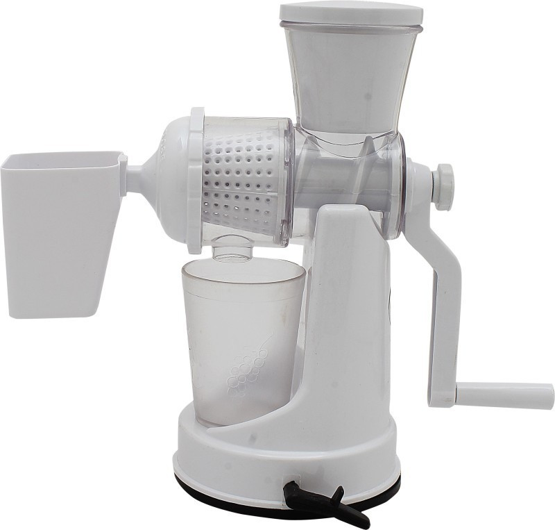 DD RETAIL Fruit & Vegetable Manual Steel Handle Polypropylene Juicer 0 Juicer(White, 2 Jars)