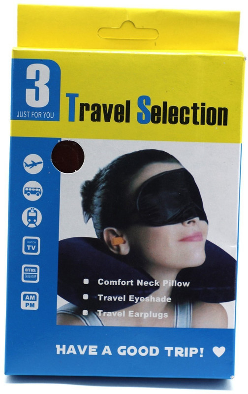 anujbansal 3 IN 1 TRIP TRAVEL KIT Neck Pillow & Eye Shade (Multicolor) Neck Pillow & Eye Shade(multicolor)