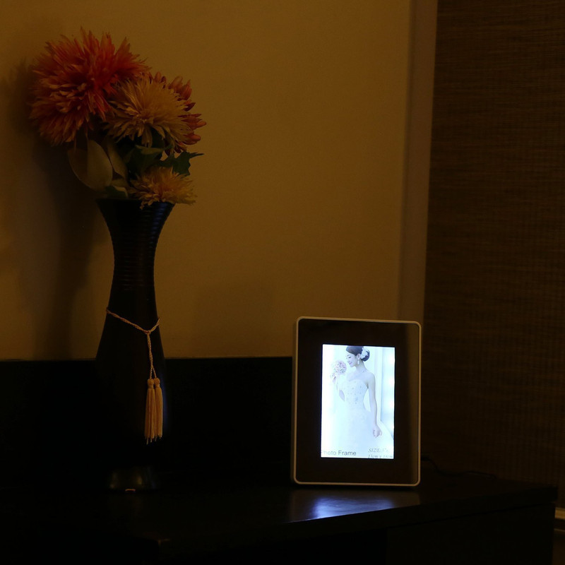 surprise inside Glass, Polymer Photo Frame(White, 1 Photos)
