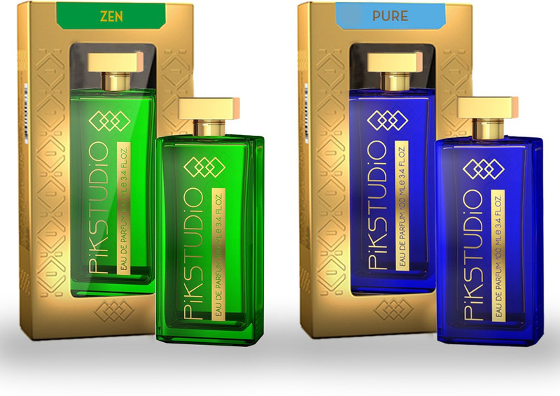 pikstudio Pure & Zen 100 ML Eau De Parfum DUAL PACK Eau de Parfum  -  100 ml(For Men & Women)