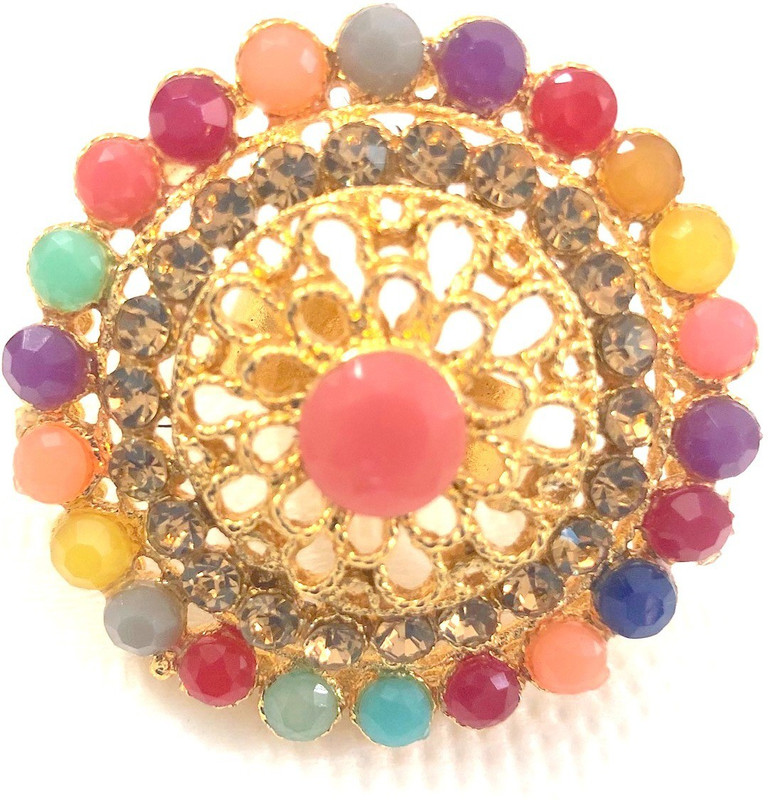 bohemy RING1103 Metal Zircon Gold Plated Ring