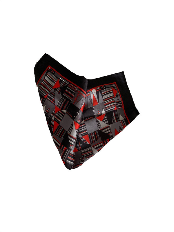 modarta Geometric Print Poly Silk Men Stole