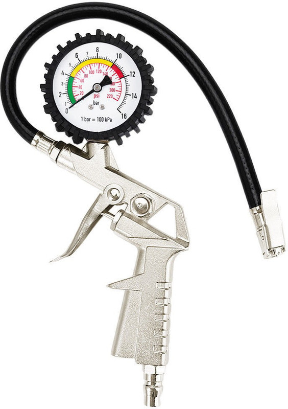 Mass Pro Analog Tire Pressure Gauge Tire Inflator Pressure Gauge/Tester(220 PSI)