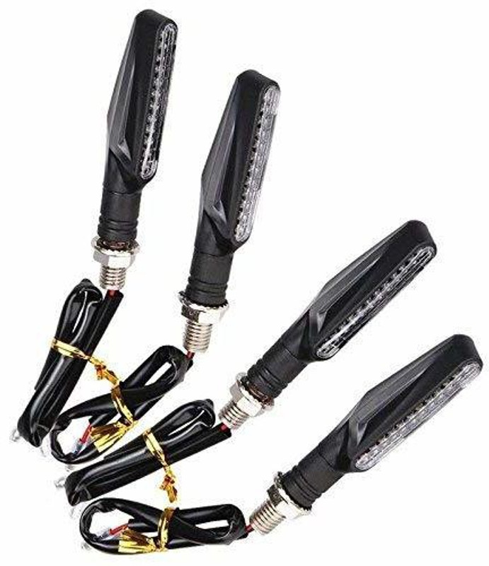 blux Front, Rear LED Indicator Light for KTM, Royal Enfield RC 200(Yellow)
