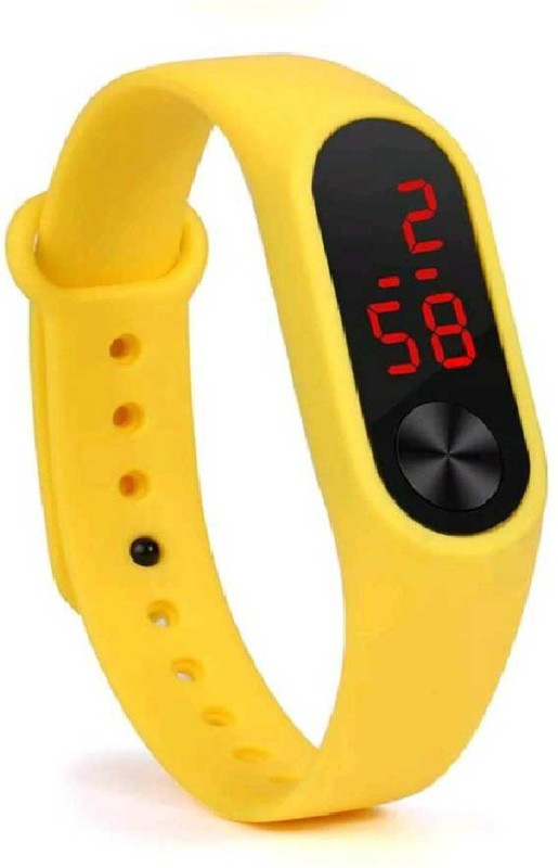 time gp kisa.. Digital LED Watch Band Type Black Colour Mens and Boys Watch Watch - For Boys & Girls Digital Watch  - For Boys & Girls