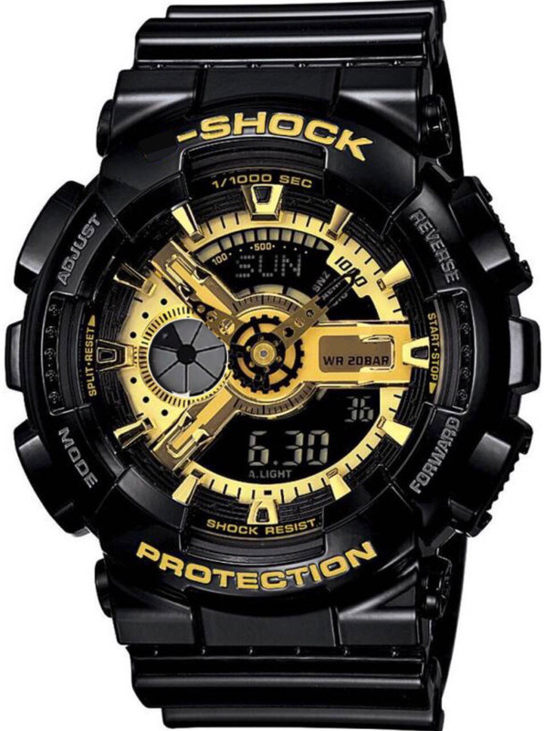 indo club 133 indo club Shock skx series golden+black shock proof Day Date alarm day digital Analog-Digital Watch  - For Men & Women