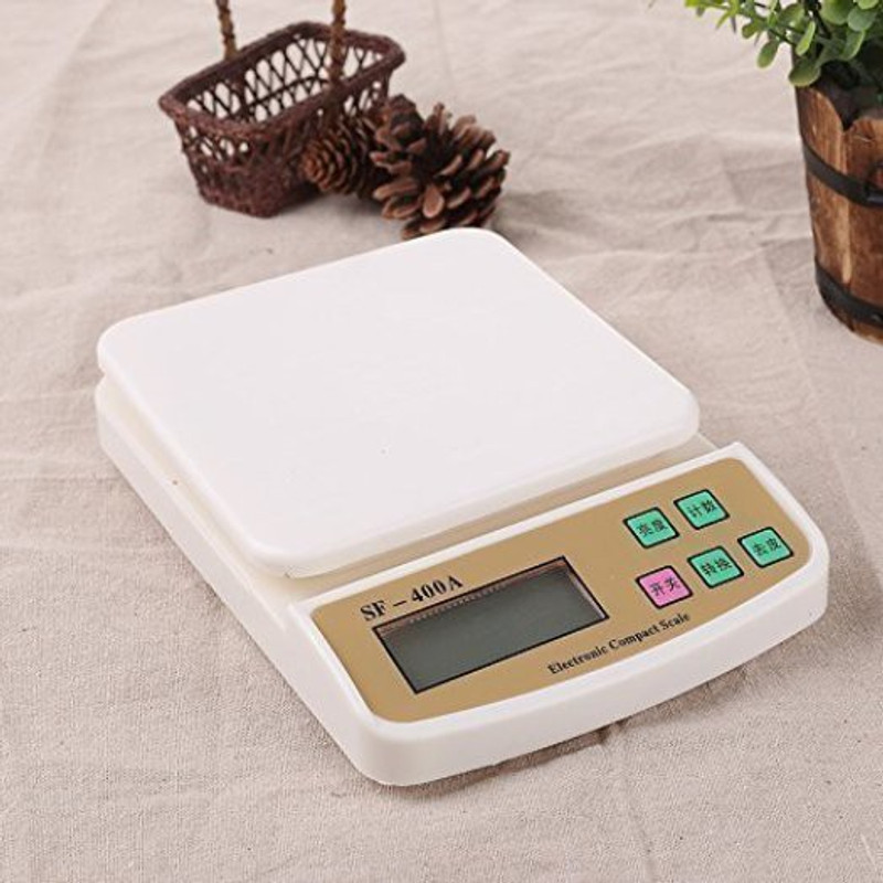 GM fresh Electronic Digital Kitchen Weight Machine Capacity 10Kg Multipurpose Sf400a Weighing Scale (White) Weighing Scale(White)