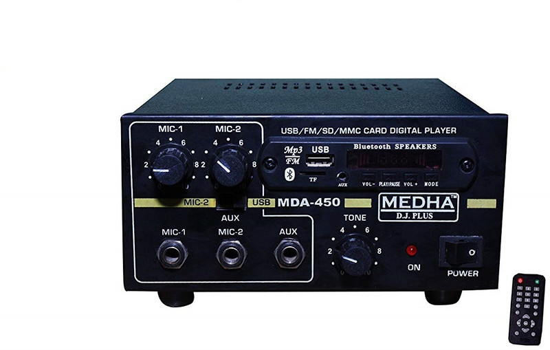 MEDHA D.J. PLUS MDA-450BT 220 W AV Power Amplifier(Black)