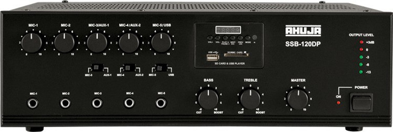Ahuja Amplifier SSB-120 DP 160 W AV Power Receiver(Black)